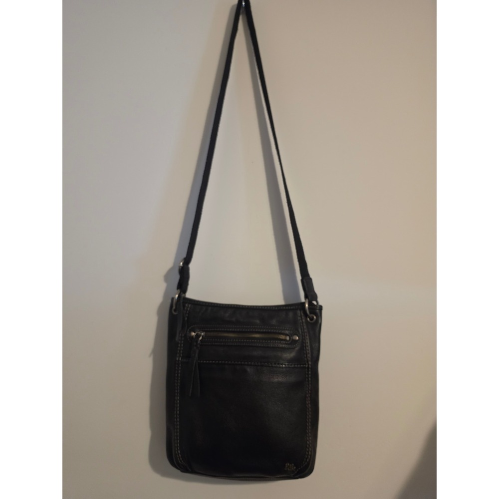 The Sak Crossbody Bag Women Small Black Leather Boho Classic Minimalist Travel